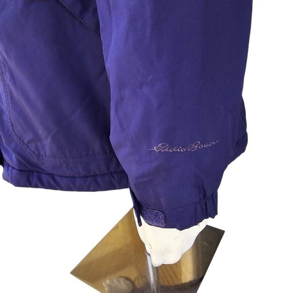 Eddie Bauer WeatherEdge Women’s Waterproof Jacket Purple Hooded Insulated Size S - Picture 7 of 11
